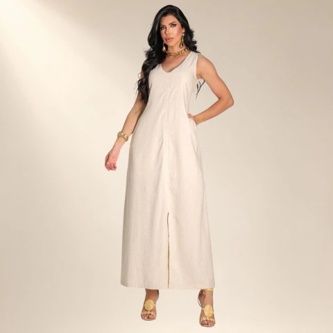 Vestido Deauville Slim em Linho