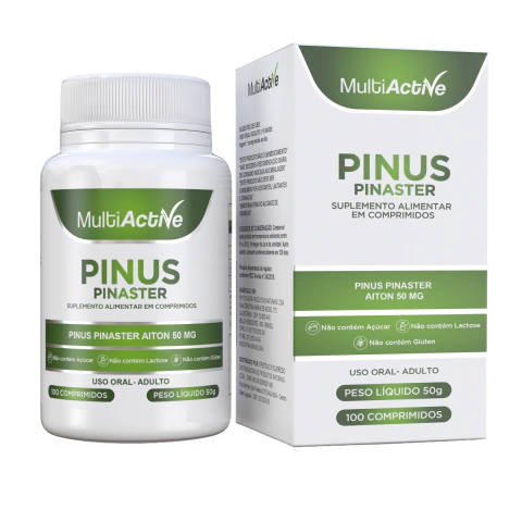 Pinus Pinaster Aiton 100 Comprimidos Extrato Pinheiro Marítimo Varizes Circulação Antioxidante Multiactive - comprar online