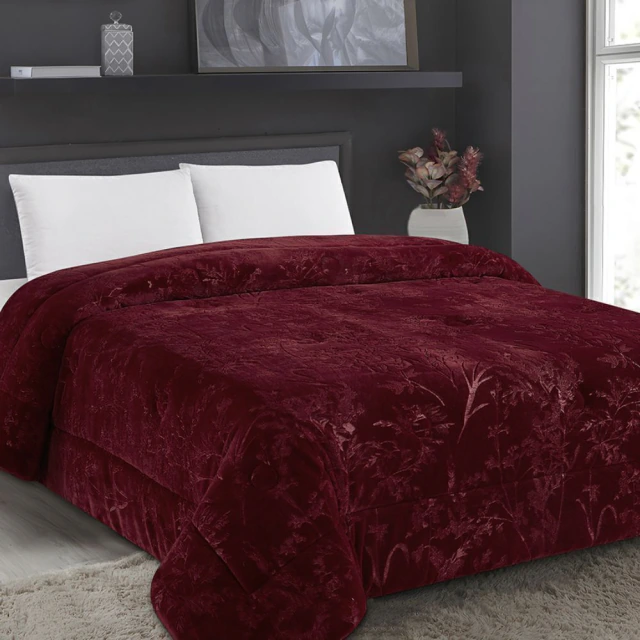 Edredom La Vie Casal 2,20x2,40 vinho Jolitex