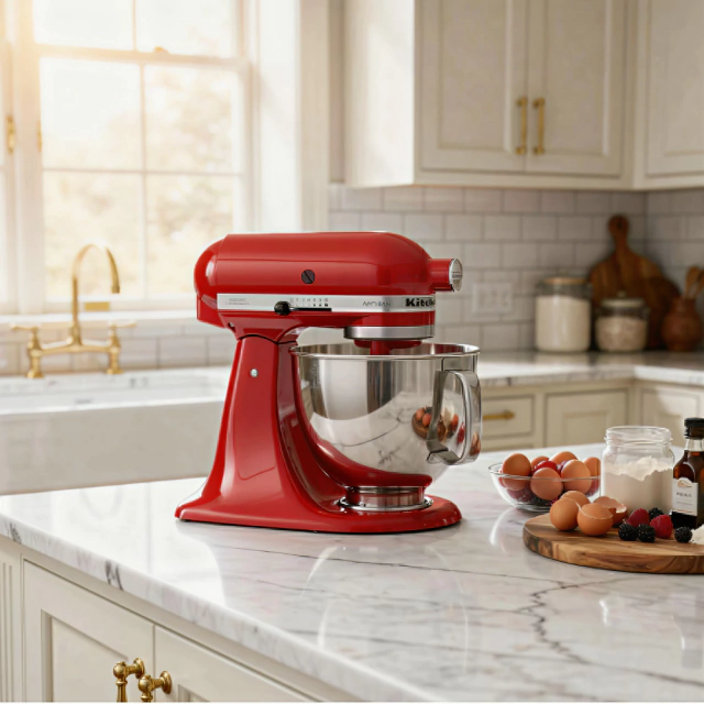 Batedeira Stand Mixer Artisan Empire Red 127v KitchenAid - comprar online