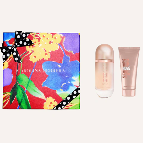 Kit Carolina Herrera 212 VIP Rosé Feminino EDP 80ml + Loção Corporal 100ml - comprar online