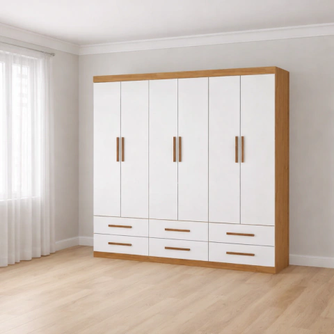Guarda Roupa 6 Portas 6 Gavetas Unique -Grand Line