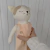 Gatinho de pano artesanal, feito a mão em tecido 100% algodão.