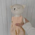 Gatinho de pano artesanal, feito a mão em tecido 100% algodão.