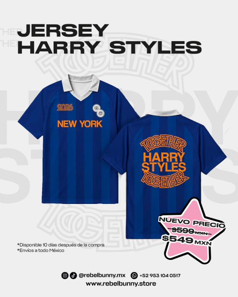 Jersey Harry Styles NY Edición Limitada Color Azul
