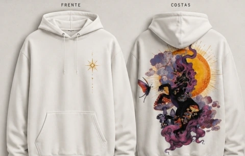 Moletom Oversized Fantasia — Unicorn Solar