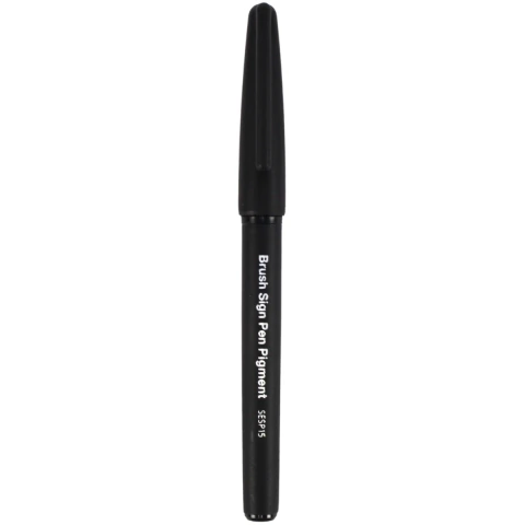 Caneta Preta Brush Sing Pen Pigment 1cm x 13,2cm Pentel - SESP15-A
