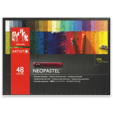 Estojo Giz Pastel Oleoso Profissional Genève Neopastel Swiss Made 48 Cores Carandache 7400348