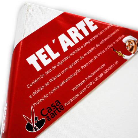 Tela Chassis Simples para Pintura de Algodão Tratado Telarte - 80cm X 90cm