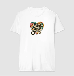 Camiseta Cristã Jesus Love You - loja online