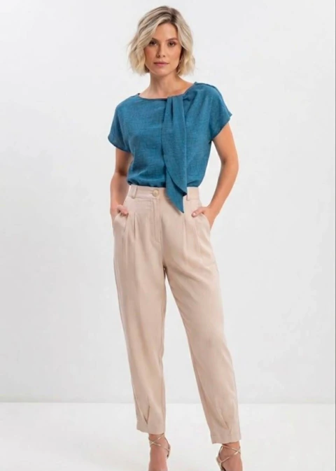 Blusa Azul Petróleo