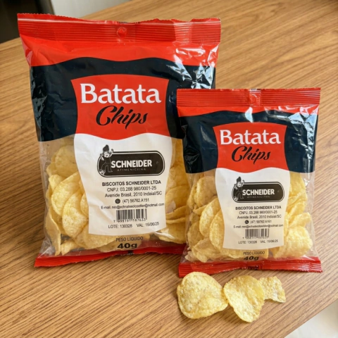 KIT 10 Batata Chips Kit 10 Pacotes Crocante 40g Snack Aperitivo