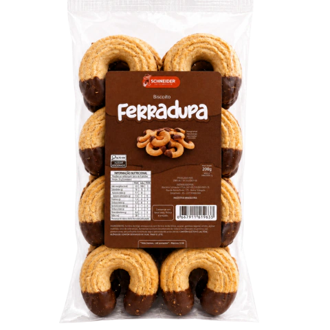 Biscoito Ferradura Schneider 200g – Caixa com 15 Unidades