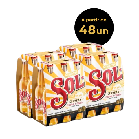 CERVEJA SOL LONG 330ML