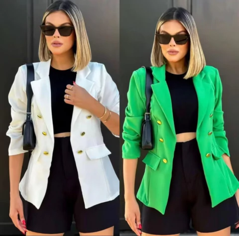 Blazer Feminino Inspiração Balmain de Alfaiataria - Zafira Belle