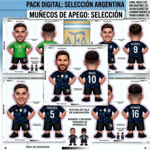 PDF Muñecos de apego SELECCION NACIONAL