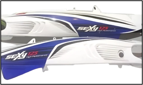 CACHAS LATERALES (JGO) SEXY125 "ORIGINAL" ZANELLA-DVR110 - comprar online