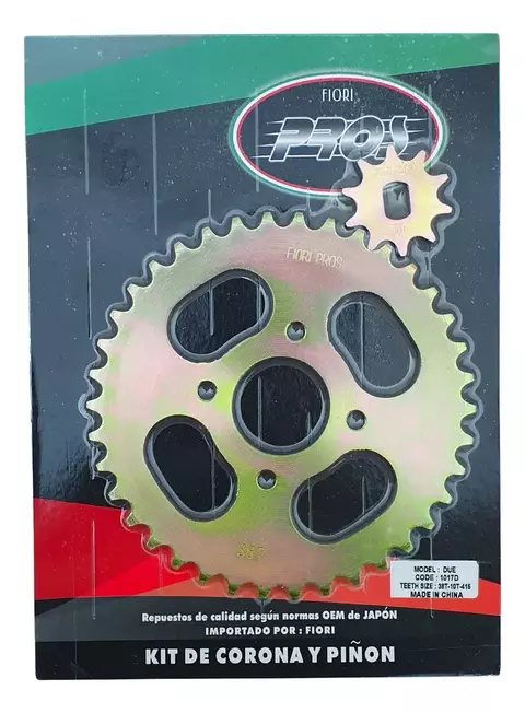 KIT DE TRANSMISION ZANELLA 50 70 NEW FIRE SOL DUE (38/10) DORADO- DVRPROS1017D - comprar online