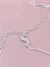 Choker banho em prata design pontos de luz na internet