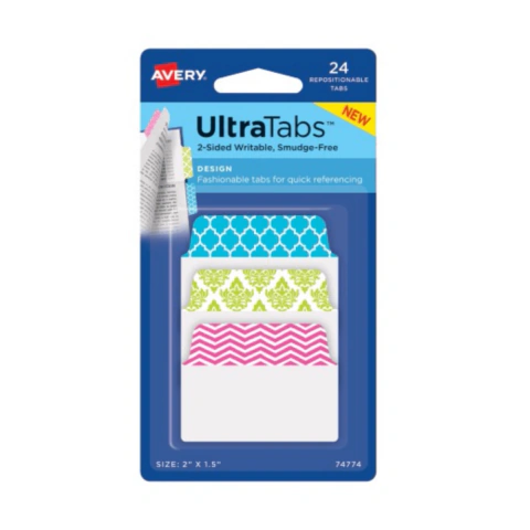 Banderitas Avery UltraTabs Diseño 5.08 x 3.81 cm Modelo 7774