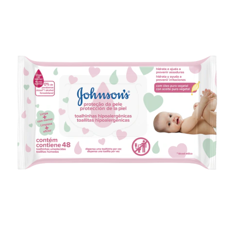 Toallitas Húmedas Johnson's Baby Extra Cuidado x48u