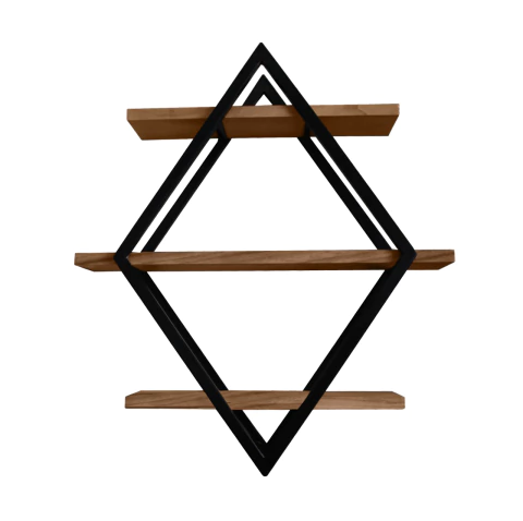 Repisa Rombo de Madera/ Metal