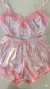 Pijama Listrado Rosa Cetim na internet