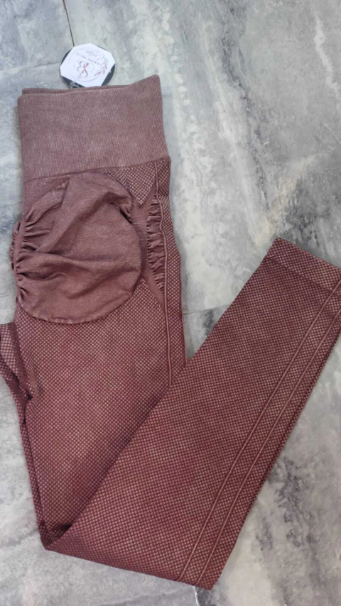 Calza up prelavada marrón talle L/XL