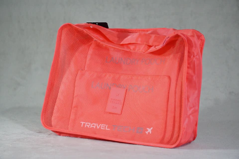 Set Organizador De Viaje Coral x 6 Piezas // Bolsos Neceseres Valija// - comprar online