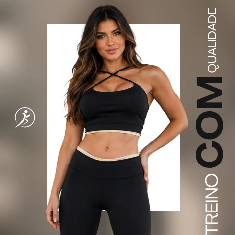 Conjunto Top + calça Fitnes