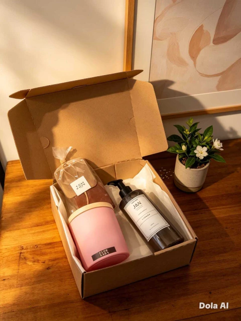 Box Regalo Vela y Jabones