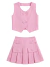 Conjunto Infantil Alfaiataria Colete com Laço e Short Saia - loja online