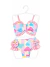 Biquíni Infantil Cropped Hot Pant com Babados e Laços – Várias Estampas - loja online