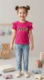 Blusa Infantil Canelada Rosa Pink com Babados e Turma do Mickey - comprar online