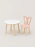 Conjunto Infantil Mesa e 2 Cadeiras Borboleta com Talagarça na internet