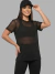 Blusa Tule Feminina Básica Manga Curta – Leve e Versátil - loja online