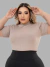 Blusa Feminina Gola Alta Canelada – Elegante, Confortável e Versátil