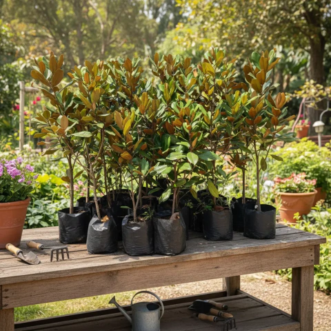 Magnolia Grandiflora Árbol Ornamental 1 Mt Para Jardín