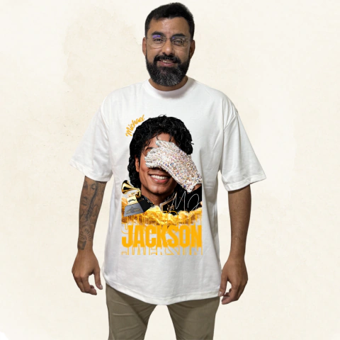 Camiseta Oversized Mk King Novidade! - Estampa 50x28,5