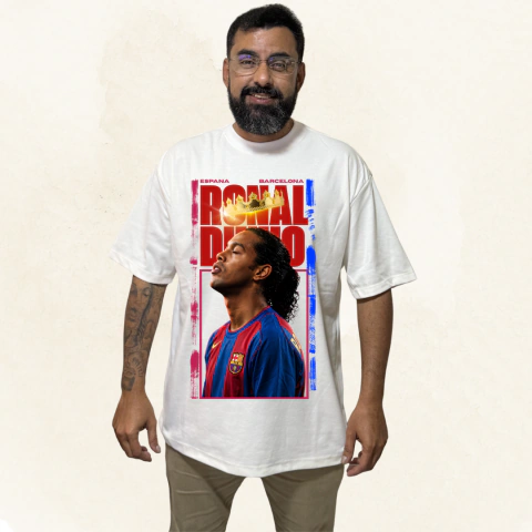 Camiseta Oversized Mk King Novidade! - Estampa 50x28,5