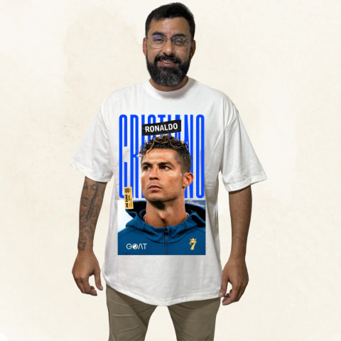 Camiseta Oversized Mk King Novidade! - Estampa 40x25