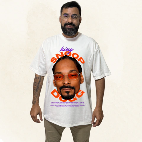 Camiseta Oversized Mk King Novidade! - Estampa 50x28,5