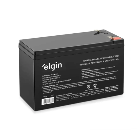 Bateria Selada VRLA 12V 7Ah Chumbo Recarregável Nobreak Alarme Cerca Elétrica Original