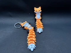 Chaveiro de raposa articulada