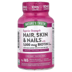 Suplemento Hair, Skin & Nails 165 cápsulas