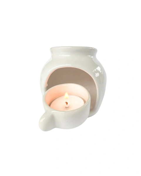 Kit Difusor Richaud Cerâmico Bolinha + 10 Velas Refil