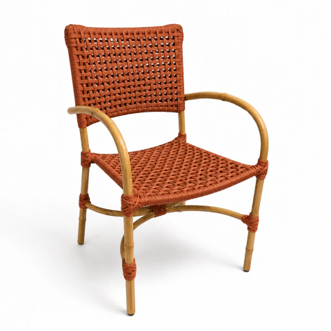 Lucca Bamboo Cadeira na Corda Náutica - comprar online
