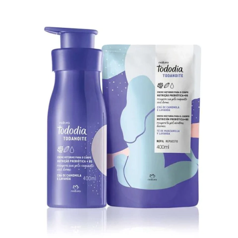 Combo Todanoite: Hidratante corporal 400 ml + Refil 400 ml - comprar online