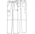 PANTALON CLINICO CHEROKEE HOMBRE VERDE TURQUEZA - MODELO REVOLUTION WW140 en internet