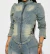 Chaqueta Denim Moto Azul en internet